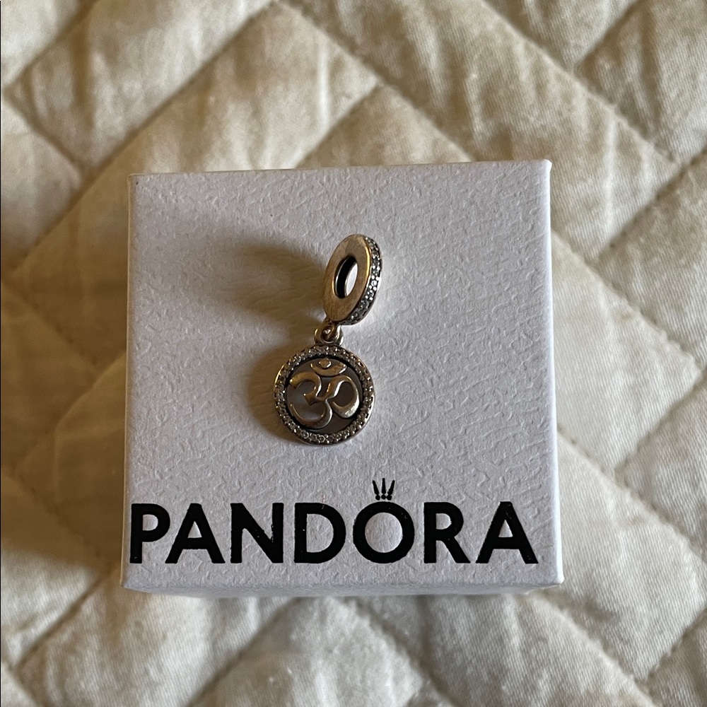 Pandora Silver Om Necklace Charm